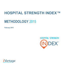 HOSPITAL STRENGTH INDEX™ METHODOLOGY 2015