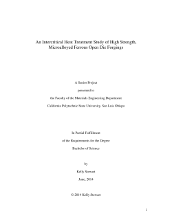 An Intercritical Heat Treatment Study of High Strength, Microalloyed