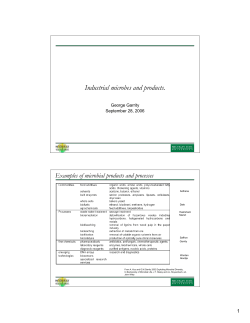 Industrial microbes and products