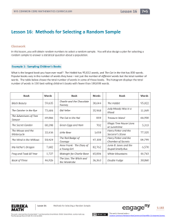 Lesson 16 - EngageNY