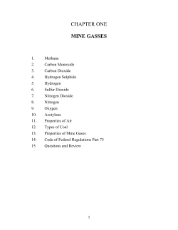 Mine Gases - United States Mine Rescue Association