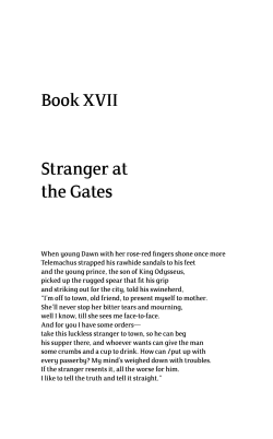 Book XVII Stranger at the Gates