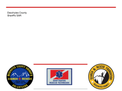 Deschutes County Sheriff`s SAR