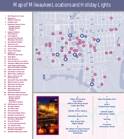 Map of Milwaukee Locations and Holiday Lights