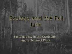 Fall Line Ecology &ndash; Williams