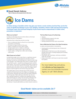 Ice Dams - Allstate Canada