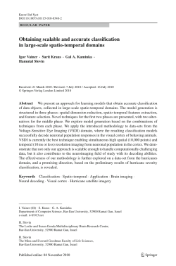 Obtaining scalable and accurate classification in large