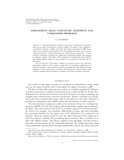 PRESCRIBING MEAN CURVATURE - American Mathematical Society