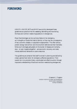 foreword - World Health Organization