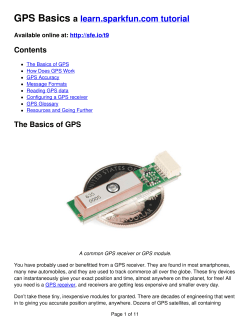 How Does GPS Work - SparkFun Learn