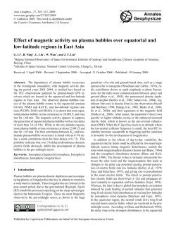 Effect of magnetic activity on plasma bubbles over equatorial and