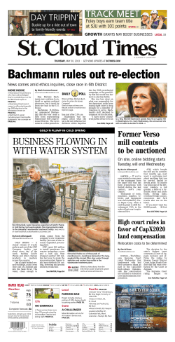 Bachmann rules out re-election