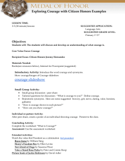 First Courage using Citizen Honors