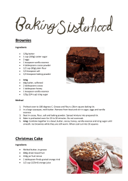 Brownies Christmas Cake