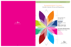 Events Calendar - Atria Senior Living