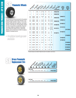 pneumatic Wheels &bull; precision bearings now available pNEUMATIC