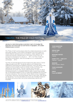 yakutia: the pole of cold festival