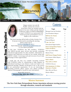 See Article in July 2016 Newsletter