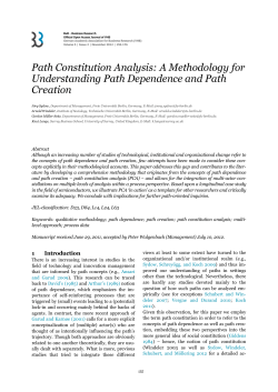 Path Constitution Analysis: A Methodology for Understanding Path