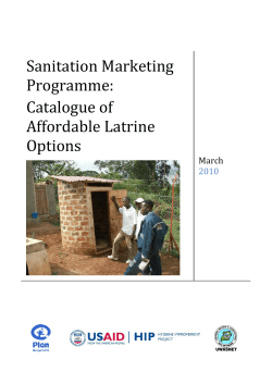 Catalogue of Affordable Latrine Options
