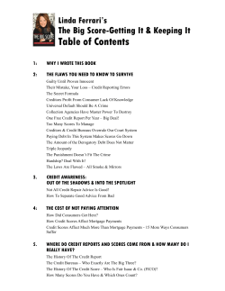 Table of Contents