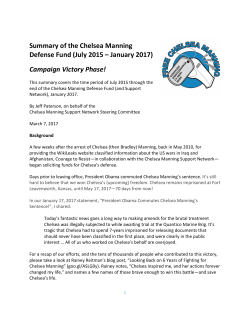 Chelsea Manning Victory Phase Defense Fund