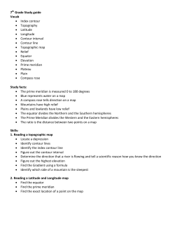 7th Grade Study guide Vocab &bull; Index contour