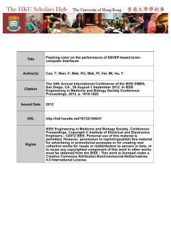 Flashing Color on the Performance of SSVEP