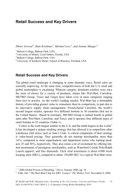 Retail Success and Key Drivers