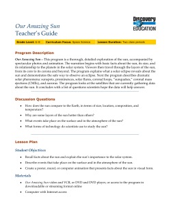 ur Amazing Sun - Discovery Education