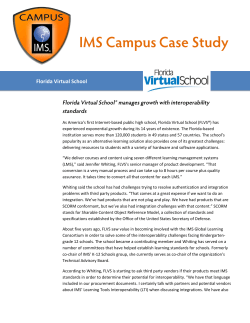 Florida Virtual School - IMS Global Learning Consortium