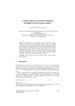 A Study on Discrete WALSH Transforms for