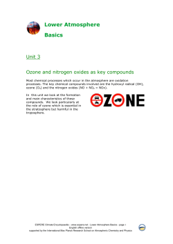 Ozone and nitrogen oxides