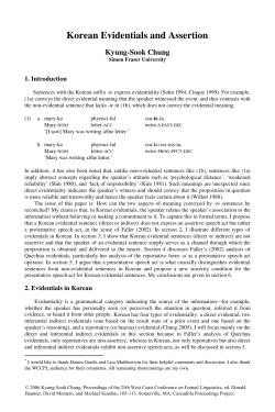complete paper - Cascadilla Proceedings Project
