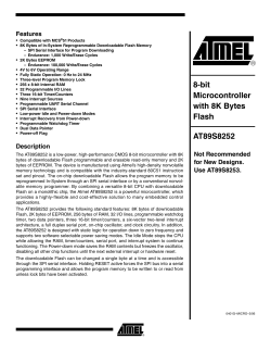 AT89S8252 - Atmel Corporation