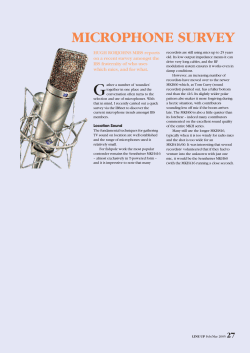 Microphone Survey