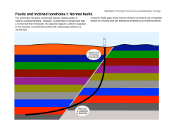 Faults and inclined boreholes I: Normal faults