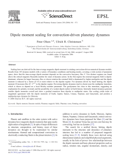 Dipole moment scaling for convection