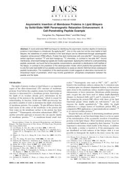 Asymmetric Insertion of Membrane Proteins in Lipid Bilayers by