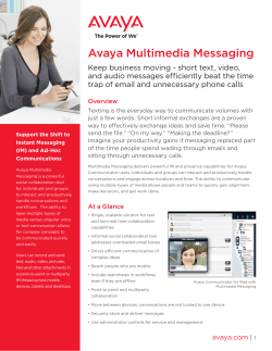 Avaya Multimedia Messaging