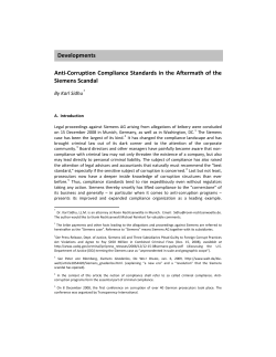 Anti-Corruption Compliance Standards in the Aftermath of the