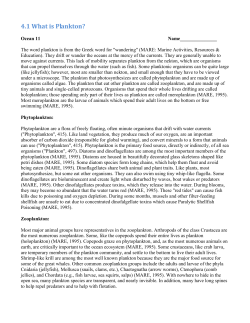 4.1 What are plankton article
