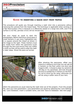GUIDE TO INSERTING A NADIR SHOT FROM
