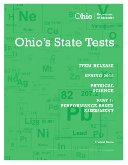 Question 2 - Ohio Assessment Systems