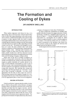 The Formation and Cooling of Dykes
