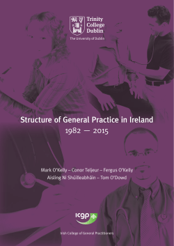 Structure of General Practice in Ireland 1982