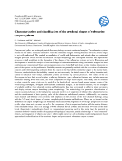 Characterization and classification of the erosional shapes of