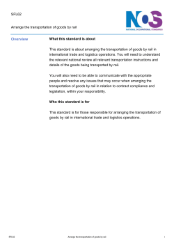 Arrange the transportation of goods by rail