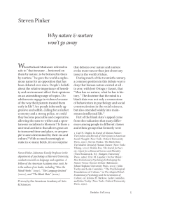 Steven Pinker - American Academy of Arts and Sciences