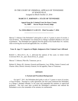 Marcus T. Johnson v. State of Tennessee